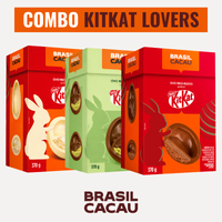 [COMBO KITKAT LOVERS] Kit com 3 Ovos de Páscoa Recheados KitKat - 370g cada - PROMOÇÃO PRÉ-PÁSCOA