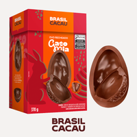 Ovo de Páscoa Recheado Trufado Gato Mia - 370g